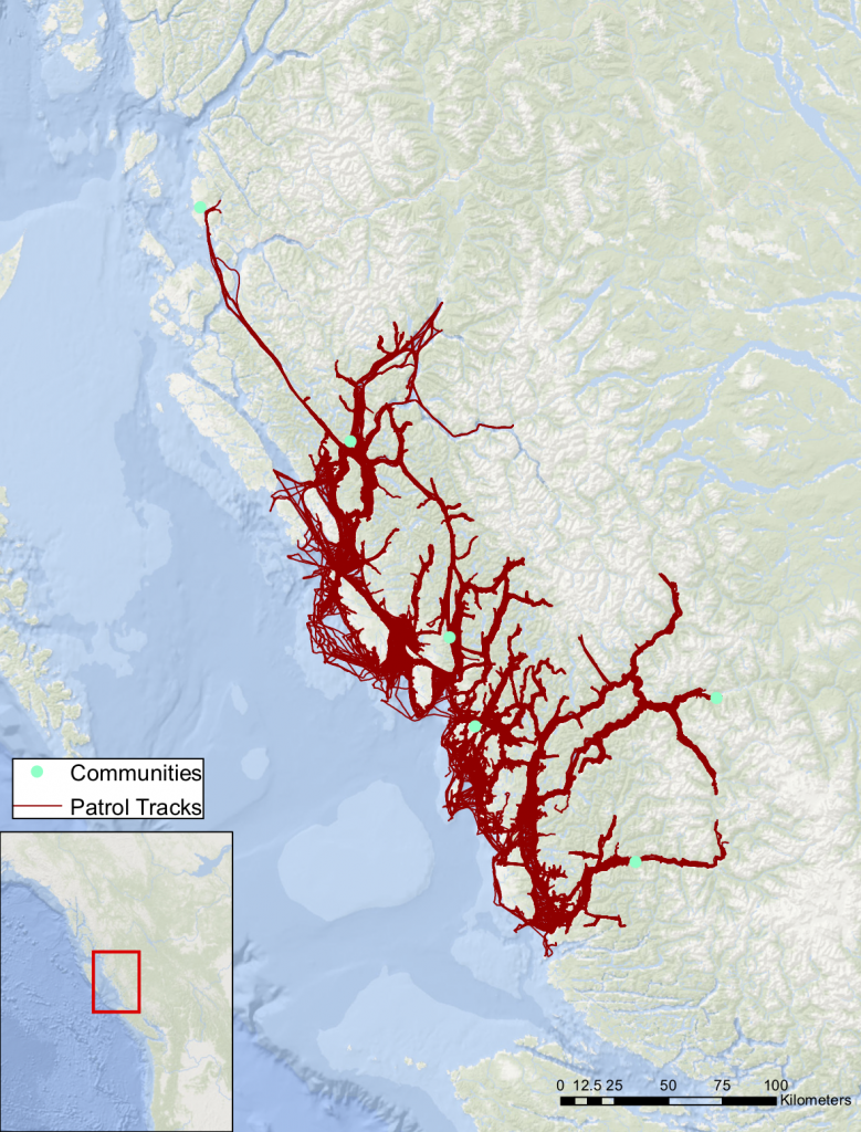 Guardian Patrol tracks map