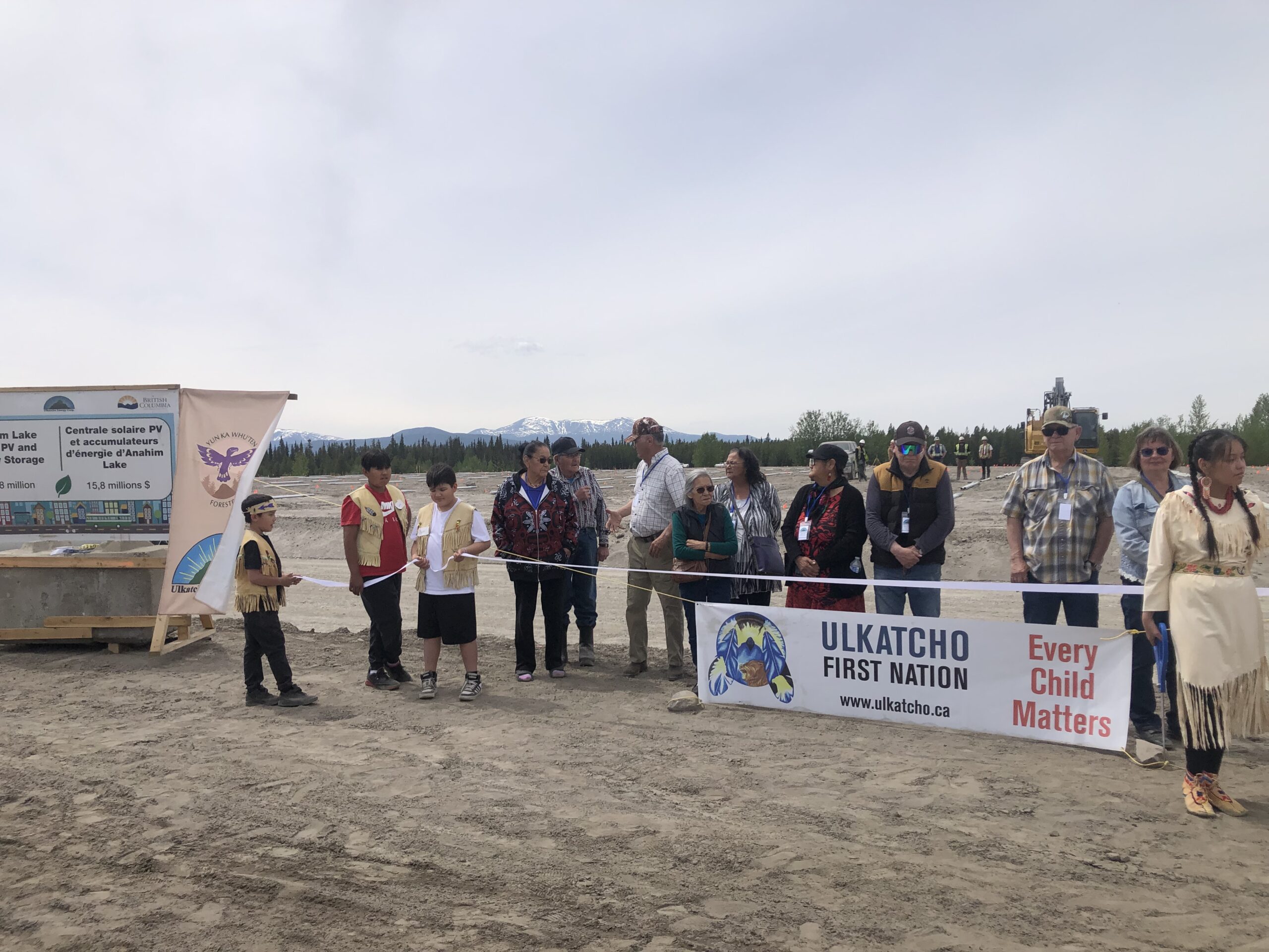 Anahim Lake Solar Project groundbreaking ceremony